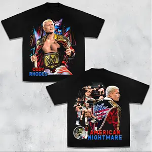 “The American Nightmare” Cody Rhodes – WWE Legend Premium Wrestling T-Shirt (100% Cotton) | Team Xtreme | WWE Fan Shirt | Event Outfit