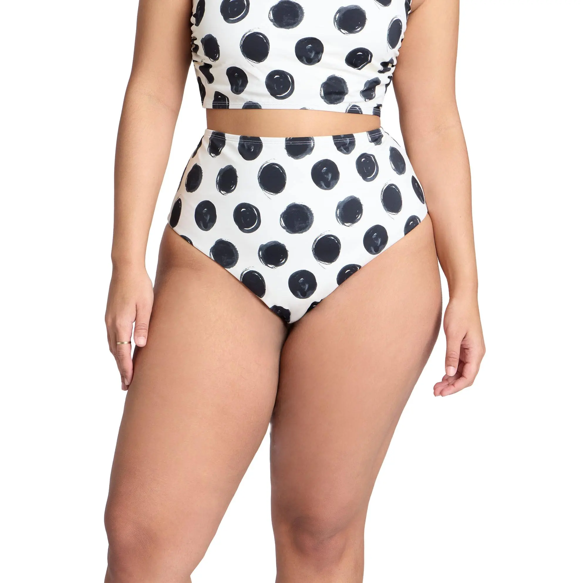 ELOQUII Women's Plus Size High Waisted Bikini Bottom