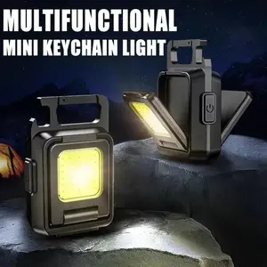 COB Double - sided Emergency Light, LED Mini Work Light, Rechargeable High - intensity Core Keychain Light, Portable Dual Clip Flashlight