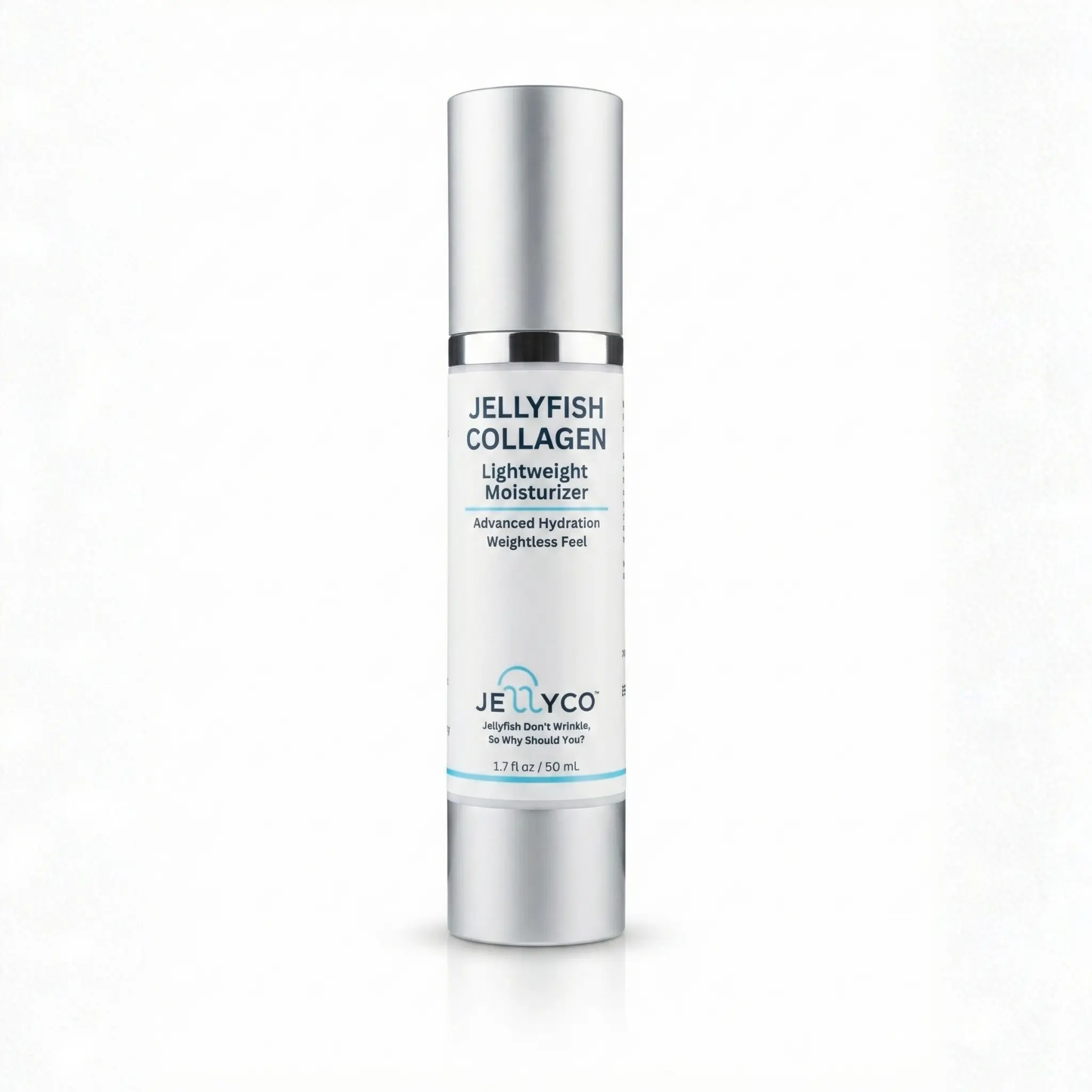 Jellyfish Collagen Lightweight Moisturizer 1.7 fl oz 50 mL with Hydrolyzed Marine Collagen Peptides & Niacinamide for Deep Hydration & Fast Absorption