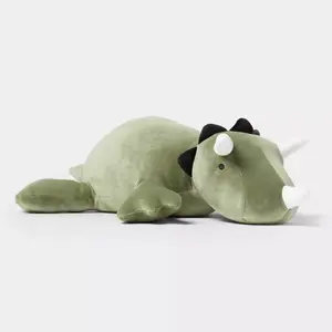Soft Weighted Dinosaur Stuffed Animals,  Green Dino Stuffed Plush Animal Throw Pillows, Kawaii Plushies Hugging Toy