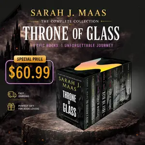 Throne of Glass 8-Book Paperback Box Set by Sarah J. Maas | BookTok Viral Fantasy Fiction, Literature Book Series Set
