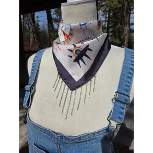 Eye Shine Rhinestone Fringe Bandana