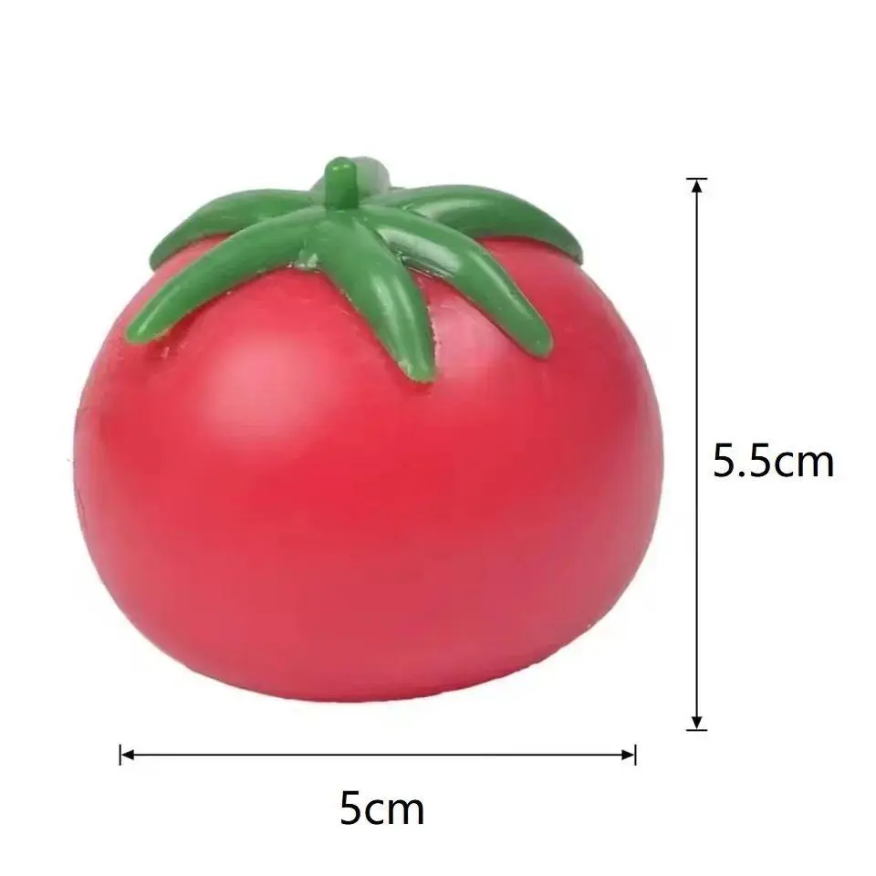 Unbreakable Taba Artificial Tomato Water Balloons - Sensory Fidgets, Summer Kids' Beach Water Fight Toys