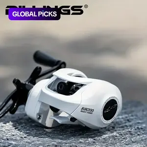 Billings Aw200 Series 6.3:1 Gear Ratio 18lb Max Drag Baitcasting Reel for Freshwater Saltwater, Fishing Reel, Fishing Accessories, Fishing Accessories, Fishing Supplies, Fishing Tackle, Fishing Gear Set #GLOBAL PICKS