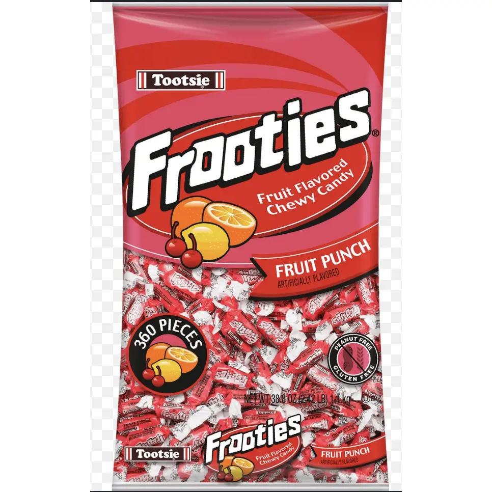 Tootsie Frooties FRUIT PUNCH Flavor 360 Pieces Chewy Candy
