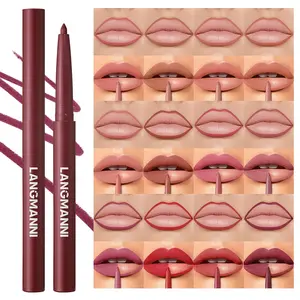 Long Lasting Matte Lip Liner Kit, 6 Counts/set Moisturizing Lip Liner Pencil, Easy Coloring Lipstick Pen, Suitable for All Occasions Lip Makeup, Cosmetic, Lipliner
