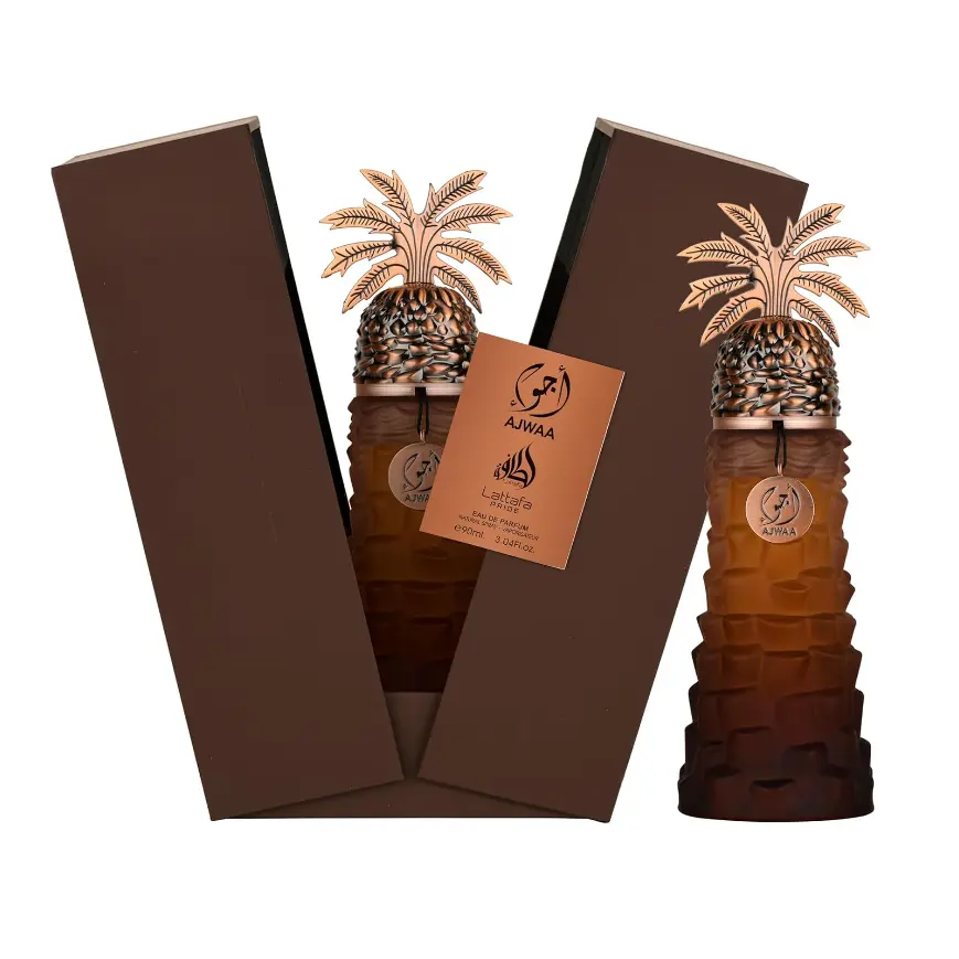 Lattafa Pride Ajwaa Eau de Parfum Spray for Unisex 3.04 Ounce Arabian Fragrance Aromatic Woody