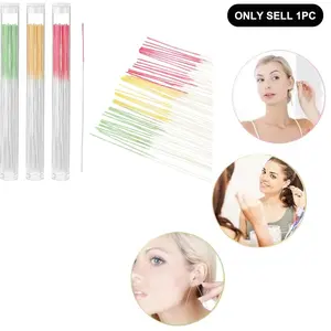 70-Pack Ear Piercing Cleaning Wires, Soft Paper Cleaning Lines for New Earrings, Remove Earwax, Odor Control, Ear Care Accessories, Earwax Remover