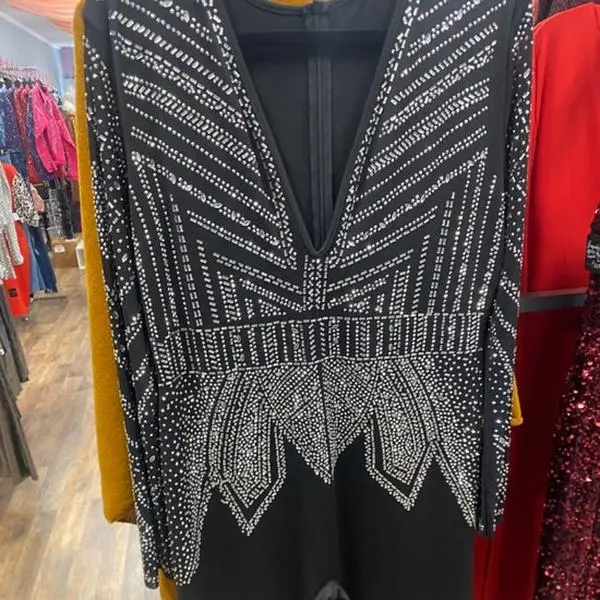 Black studded jumper