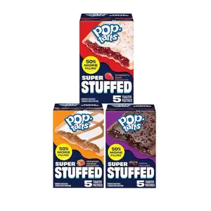 Pop-Tarts Super Stuffed Bundle Of 3 - Strawberry Blast, Cinnamon Caramel, & Molten Lava Cake - 50% More Filling