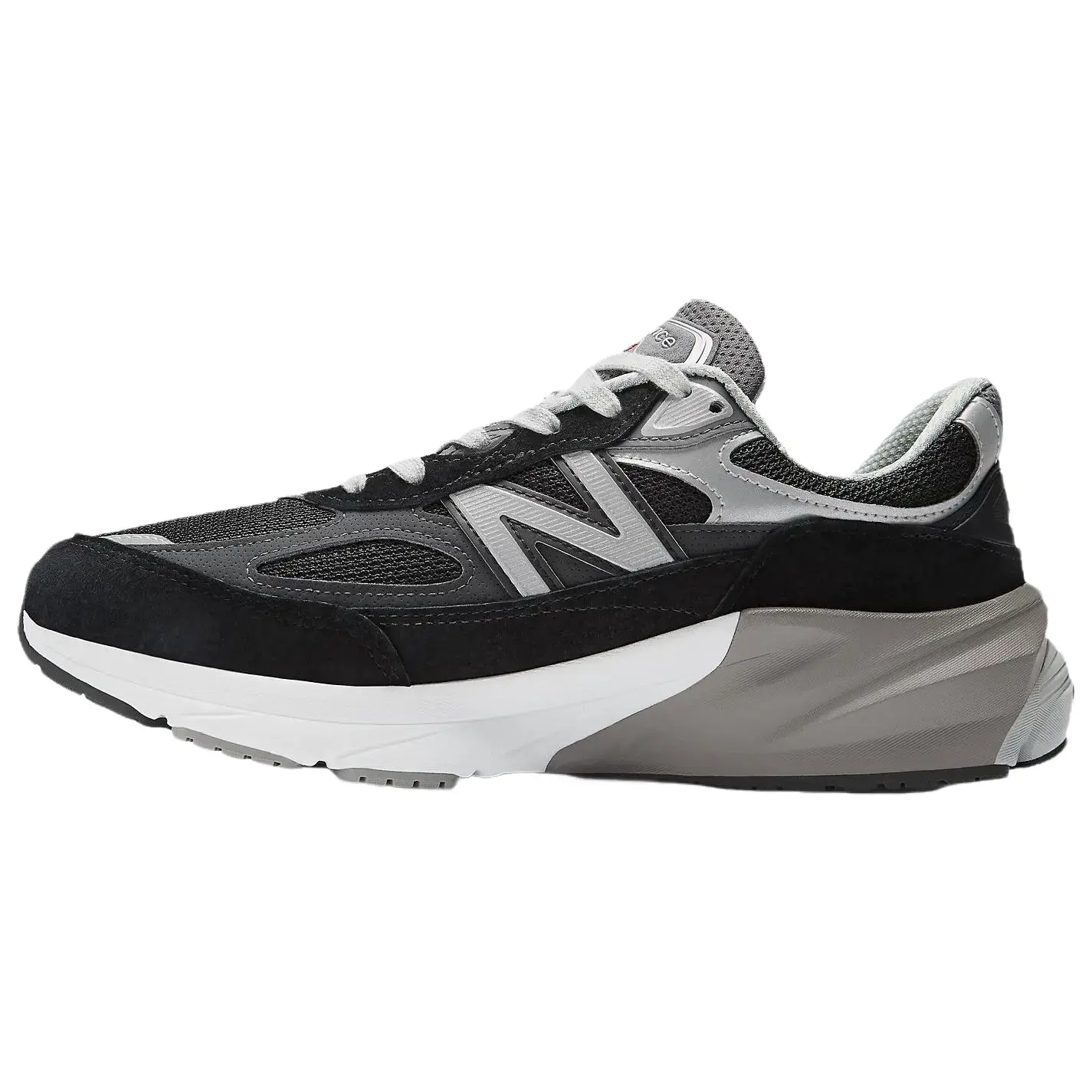 NEW BALANCE Women's 990v6 Made in USA Classic Sports Sneakers - Mesh & Suede Upper, Black Silver, ENCAP Cushioning, Supportive Sole for Everyday Casual Wear