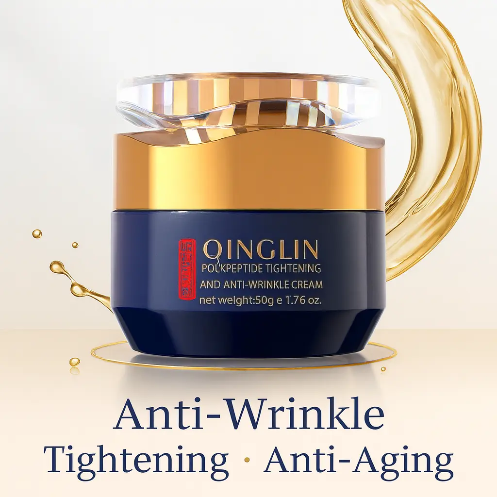 QINGLIN Peptide Firming Face Cream, Rejuvenating and Hydrating Anti-Aging Moisturizer with Centella Asiatica, 50g, Moisturizing Hydrating Rejuvenating