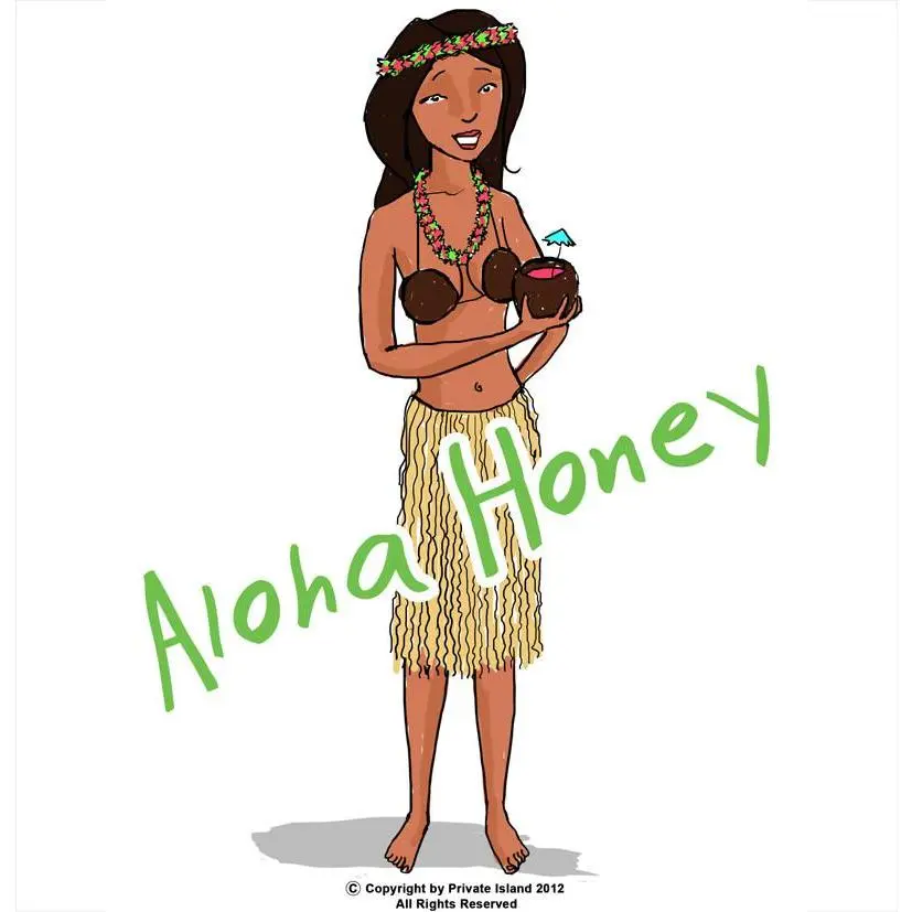 Aloha Honey Hula Costume 4416