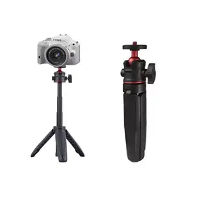 Portable Desktop Tripod for Phone Selfie Live Streaming Vlog, Mini Extendable Triangle Stand, Compact and Lightweight Design