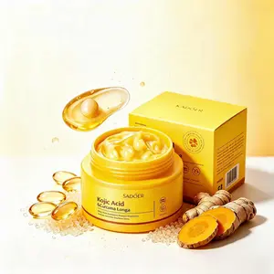 Turmeric & Kojic Acid Nourishing Face Cream - Mild Daily Moisturizing Skincare, Gentle Formula for Soft, Even Complexion, Suitable for All Skin Types, Moisture