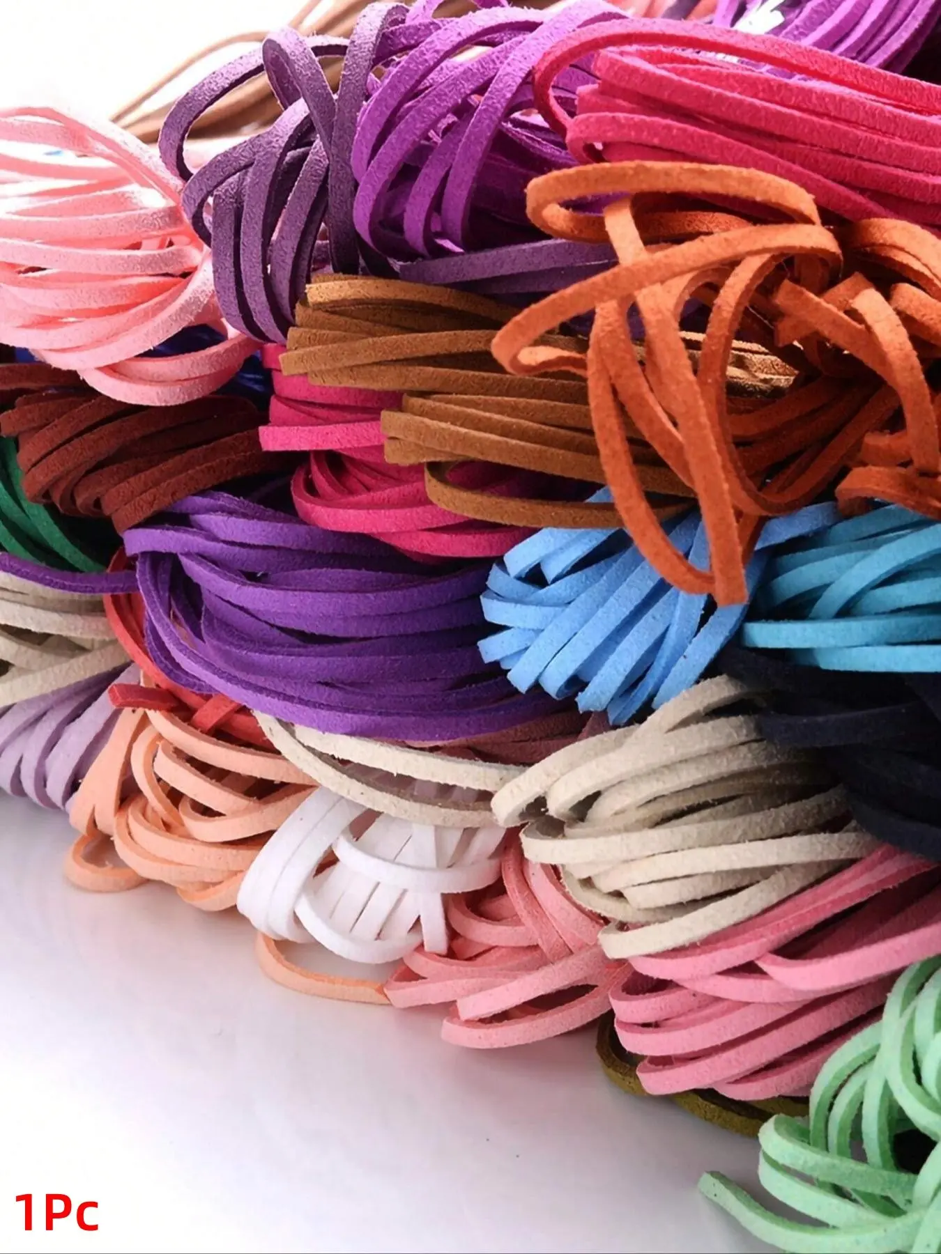 10M 2.5mm Flat Korean Velvet Thread Faux Suede Leather Cord Rope Chain Thread to Make Braided Bracelet Necklace Handmade String For DIY Beading Making Jewelry Making Needlework Supplies DIY Jewelry Accessories Crafts
