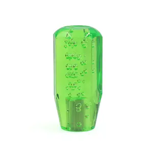 1pc Unviersal 100mm Green Crystal Bubble Car Gear Shift Knob Shifter Lever