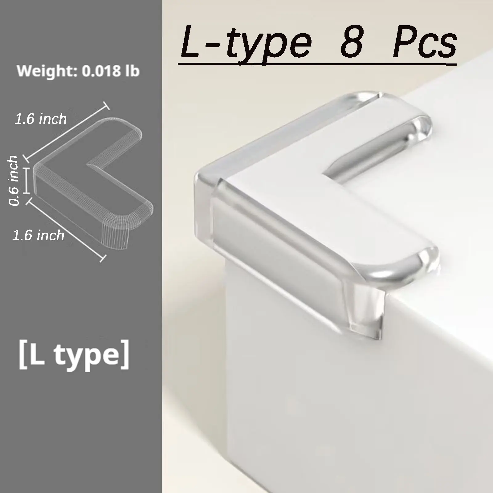 Stop Using Ugly Foam Bumpers!Invisible Clear Corner Protectors for Sharp Furniture Edges.Soft Silicone Baby Proofing L-Shaped Guards.Protect Kids & Keep Your Home Beautiful.