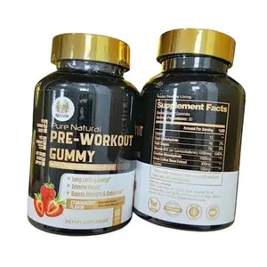 ARCANA PURE NATURAL PRE-WORKOUT GUMMIES WITH CREATINE MONOHYDRATE - SUGAR FREE - (STRAWBERRY FLAVOR)