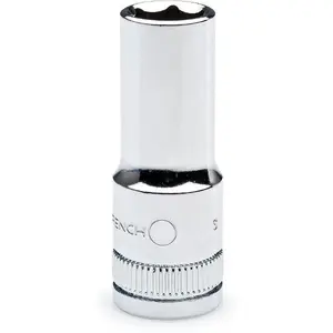 Gearwrench KD80142S-06 0.25 in. Drive Mid-Length Metric Socket - 6 Point - 7 mm