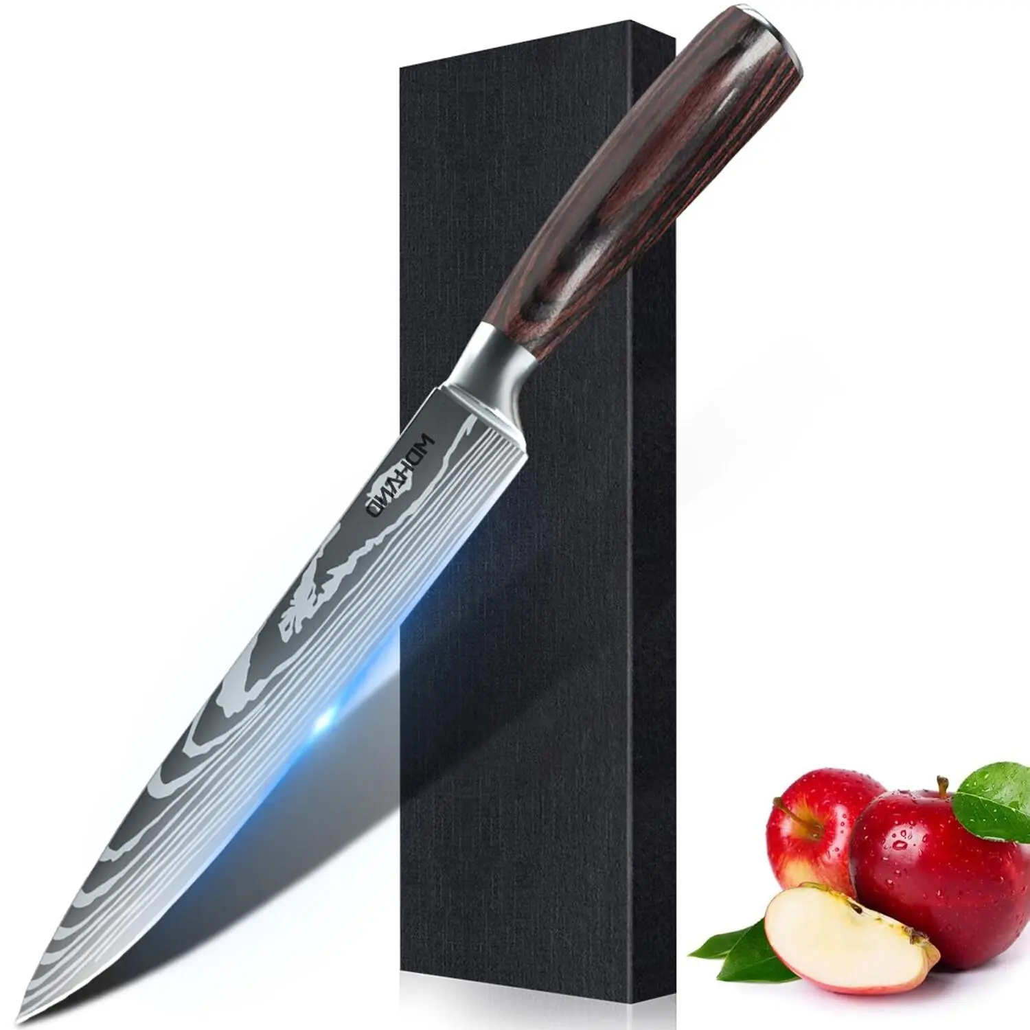 8 In Chef Knife Sharp Kitchen Knife for Slicing, Fruit and Vegetable Chef’s Knife