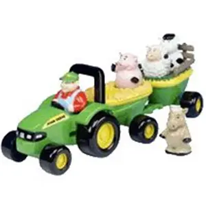 John Deere 34908 M4 JD Ride-On Tractor Cat Toy, Pet Supply for Feline Play