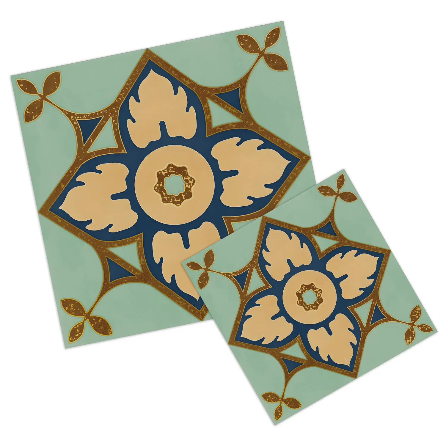 20pcs Self-Adhesive Thickened Matte Vinyl Floor Stickers, Vinyl Floor Tiles, Easy Peel & Stick, Durable Removable Decorative Flooring for Bathroom Kitchen Bedroom Living Room