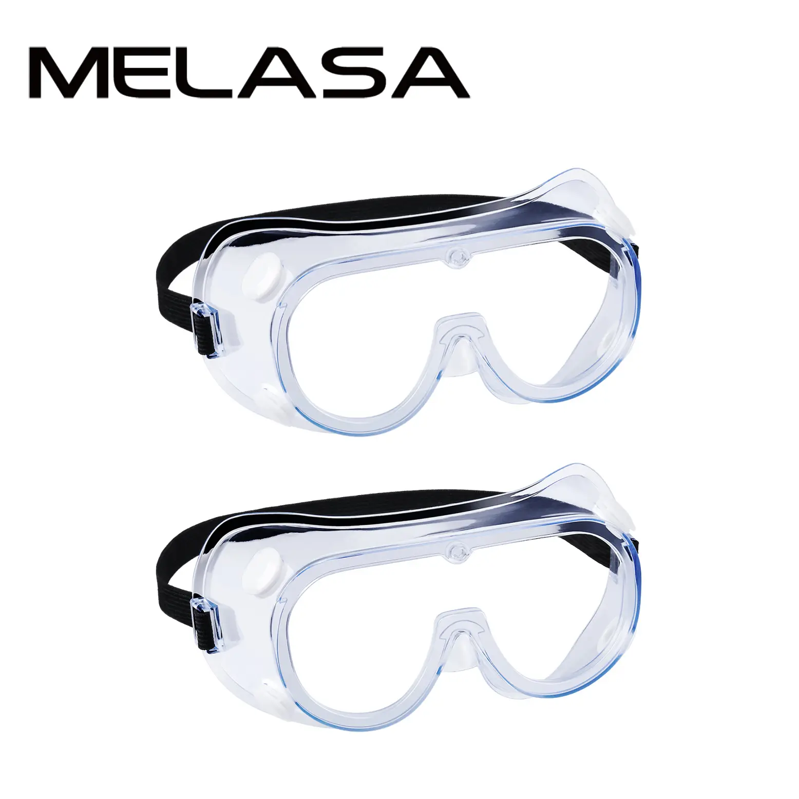 MELASA 2 Pack Safety Goggles ANSI Z87.1, Anti-Fog Protective Lab Goggles, Eye Protection Goggles