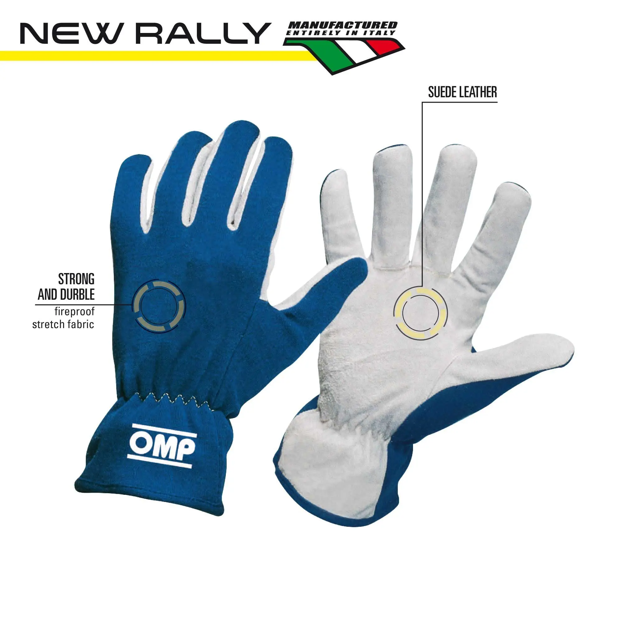 OMP | New Rally Gloves | Racing Gloves | ISO 6940