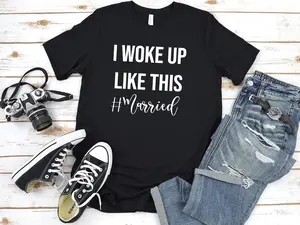 [Graphic T-Shirt] 100% Cotton Couple Matching T-Shirt - Couple Shirts, Couple Outfit, Newly Married Matching Husband & Wife Tees, Honeymoon Couple Shirts ,Anniversary/Boyfriend/Girlfriend/Husband/Wife Gift