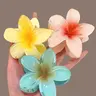 Summer 2026 Floral Hair Claws (3 Pcs/Set), Flower Claw Clips, Casual Versatile Hair Accessories for Women & Girls, Minimalist Claws Suitable for Thick Hair