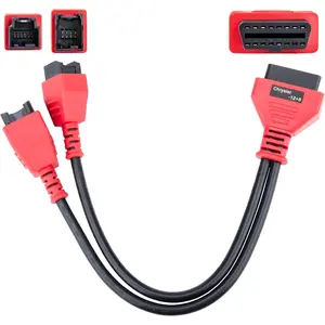 12+8 Pin Connector to OBD2 Adapter, Secutiry Gateway Bypass Cable, 12+8 Cable for Chrysler SGW Equipped FCA Vehicles for Diagnostic, Fit for Scanners MK808 MK808S MX808 MS906 Pro MS908S