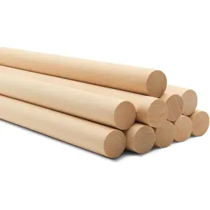 Dowel Rods  Sticks Wooden Dowel Rods - 1 x 24 Inch Unfinished Hardwood Sticks - for Crafts and DIYers - 2 count by