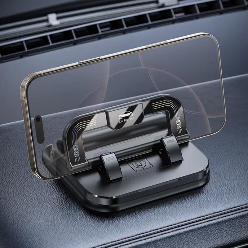 Car phone holder, portable mobile phone holder, stable and durable.In-built parking number plate function, quickly switch to a phone number plate.