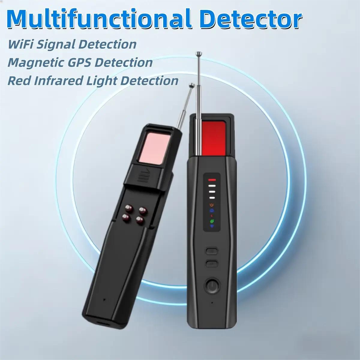 3-in-1 Anti-Spy Detector - Upgraded Hidden Camera Scanner, GPS Tracker Scanner, Electronic Bug Sweeper with Magnetic Protection, Audio Detection, Charging Function for Home, Hotel, Work, Purses, Travel Bags, Going Out DSLR Shutter Security