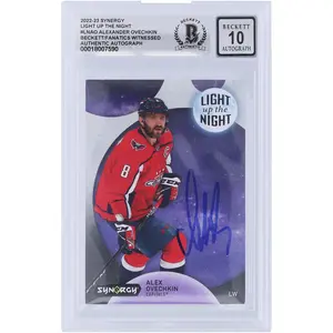 Alexander Ovechkin Washington Capitals Autographed 2022-23 Upper Deck Synergy Light Up The Night #LN-AO #/899 Beckett Fanatics Witnessed Authenticated 10 Card - Fanatics Authentic Certified