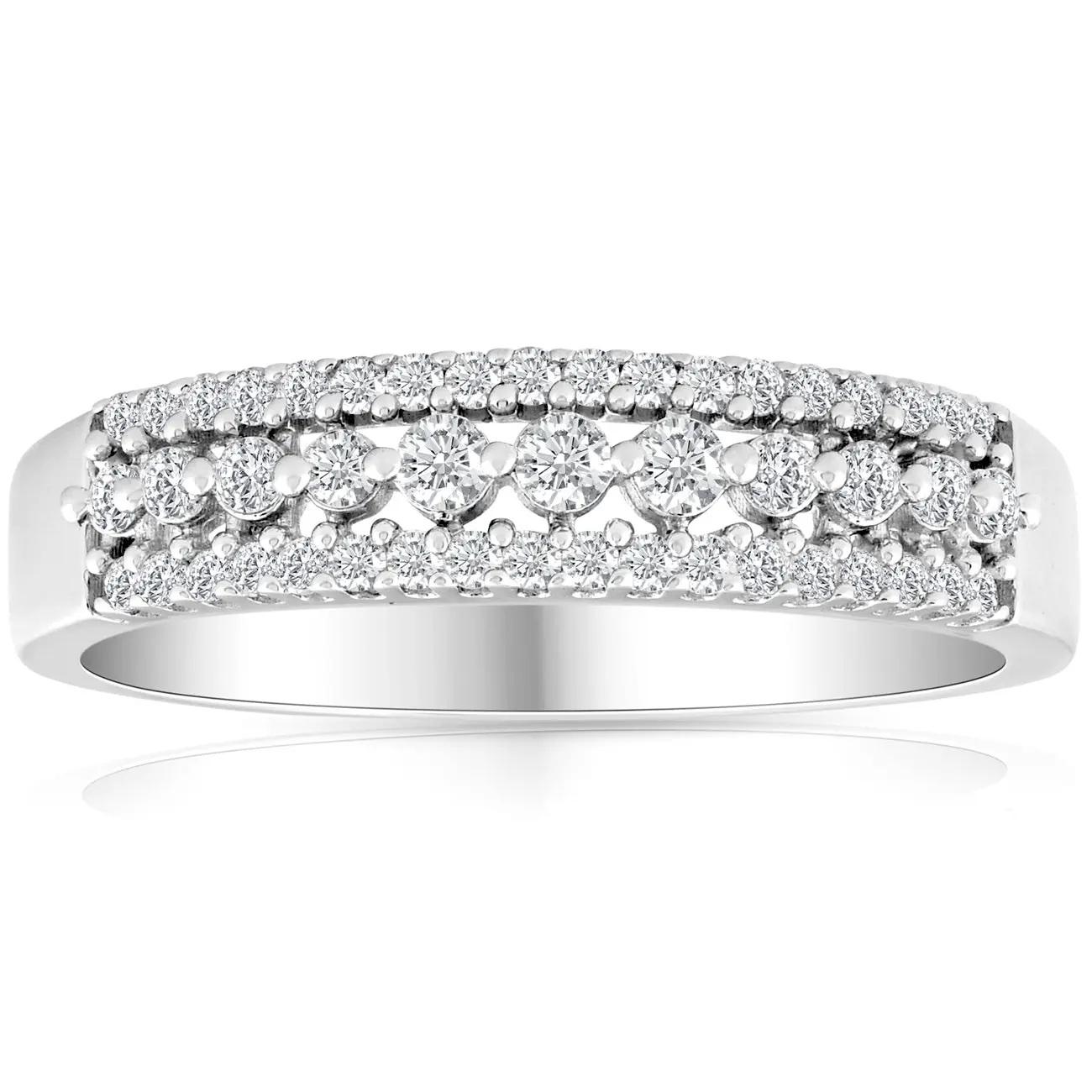 1/3 carat Diamond Wedding Ring 10 KT White Gold