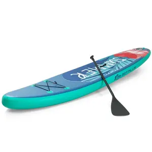 Inflatable Stand Up Paddle Board with Backpack Leash Aluminum Paddle for Water Sports