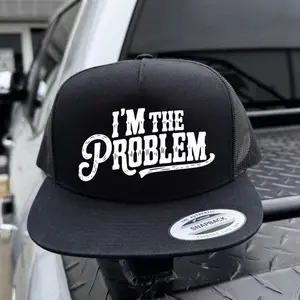 2026-"I'm Problem" Trucker Hat – Funny Unisex Snapback Mesh Cap, Retro Style Gift for Men  Women, Trendy Looks, Stay Ahead of