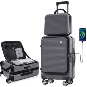 20 Inch Carry-On Luggage, Wheeled Top Opening Hard Shell Luggage Tsa Travel Luggage for Men and Women Suitable for Travel and Business Trips