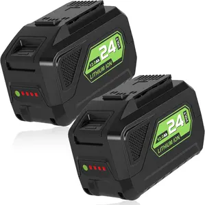 2Pack 24V 12.0Ah Batteries Replacement for Greenworks 24V Battery Model 29842 29852 Compatible with Greenworks 24Volt Lithium Battery Cordless Tools