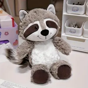 Kawaii Gray Sloth Plush Toy Kawaii Sloth Stuffed Animal Toy Soft Plush Raccoon Doll Great Birthday Gift Home Room Decorations
