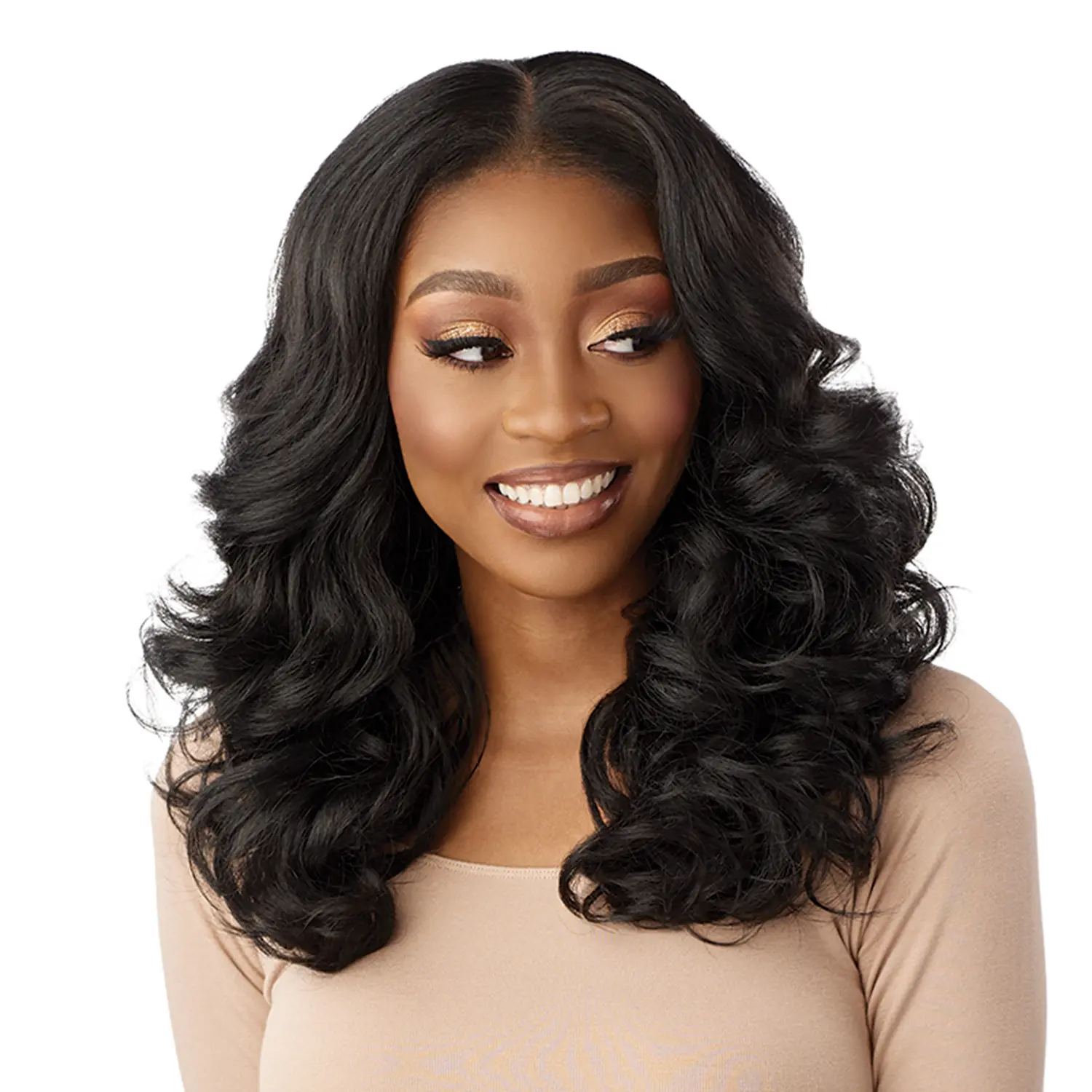 Sensationnel HD Lace Front Wig Curls Kinks N Co Glueless Kinky Edge 13X6 Kinky Body Wave 18"