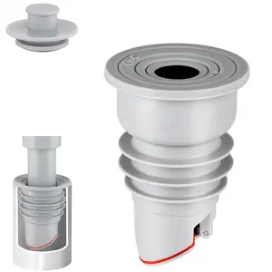 Washing Machine Drain Hose Seal,  Washer Drain Outlet Plug, ,  Odors and Backflow, Pipe Seal Ring, Sewer Seal Coupler for Washing Machine Box (Fit 1.35''-1.6'' ID Outlet)