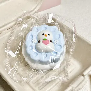 【Buy 3 get 1 free】Snowman Sandwich Cookies taba squishy Food-Grade Silicone Slow-Rising Rebound Squishy Fidget Toys for Stress Relief - Soft Squeeze Toys with Thick Creamy Slime Texture, Handmade Non-Toxic Sensory Toys Rubber
