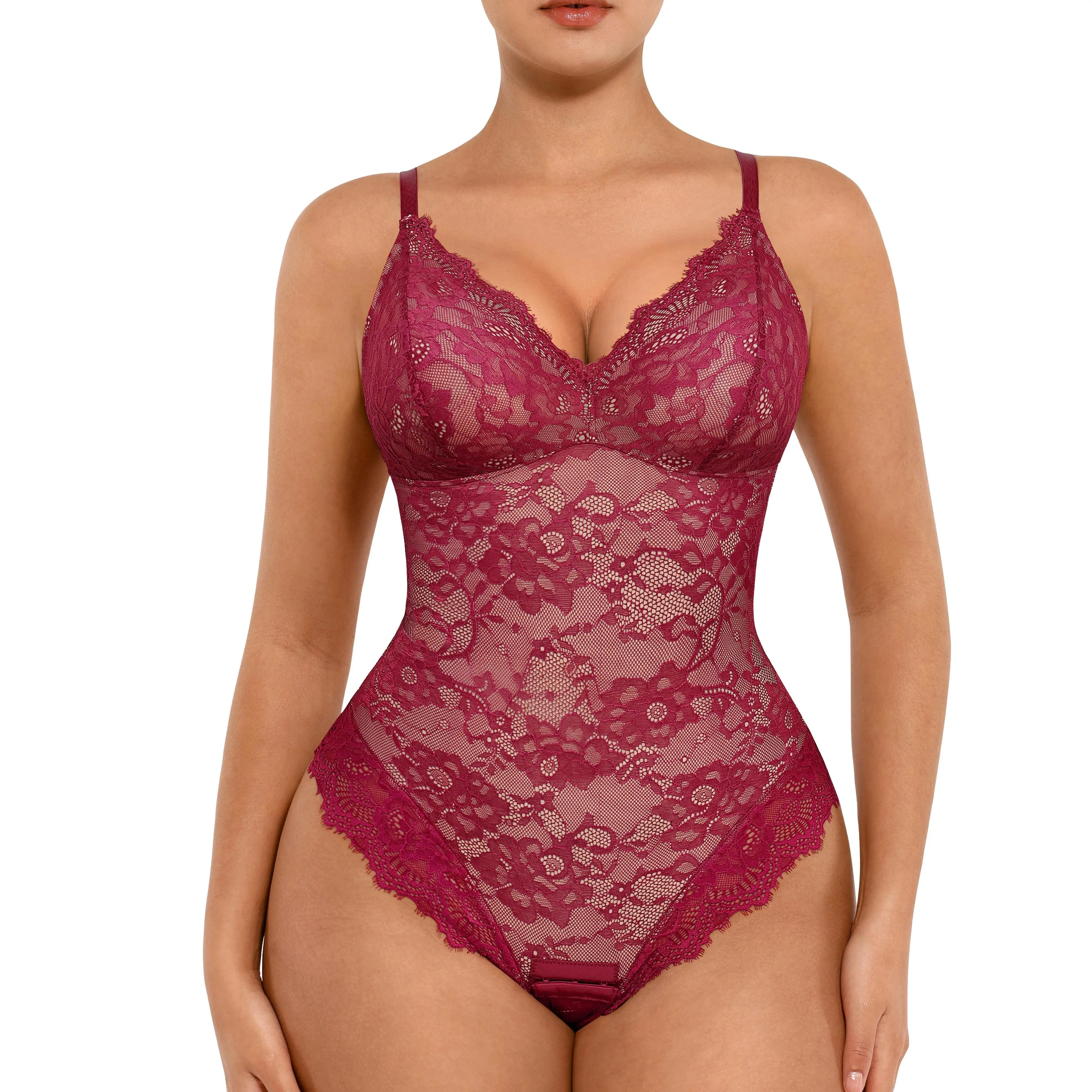 FeelinGirl Sexy Lace Bodysuits Shapewear for Womenswear Mesh Nylon Clothing Seamless Underwear Womenswear Tops Valentine's Day Gift Summervibes FeelinGirl Sexy Lace Bodysuits Shapewear for Womenswear Mesh Nylon Clothing Seamless Underwear Womenswear Tops Valentine's Day Gift Summervibes