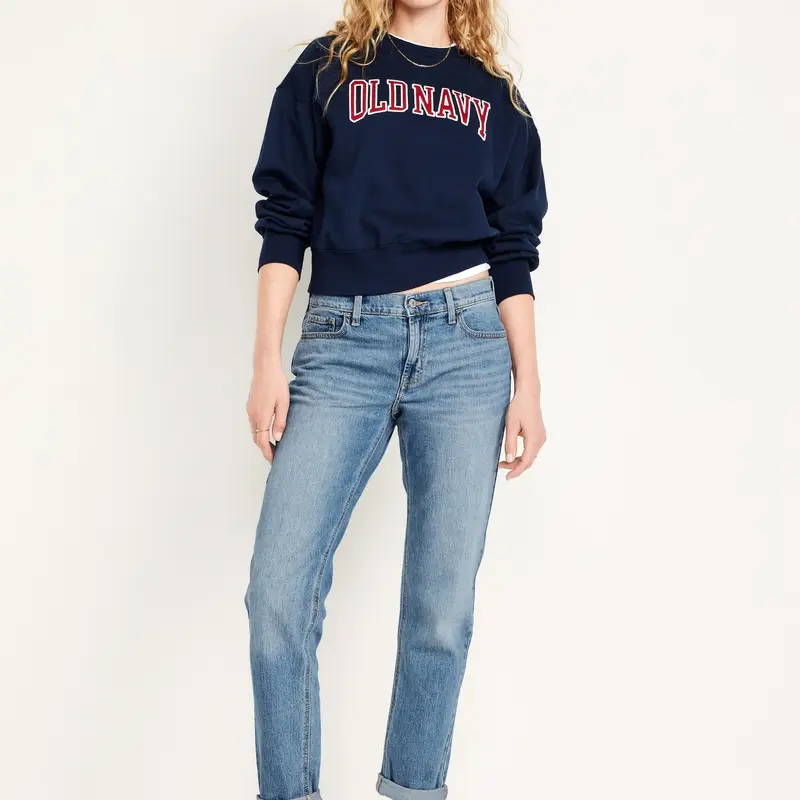 Old Navy Women's Mid-Rise Wow Boyfriend Straight Jeans