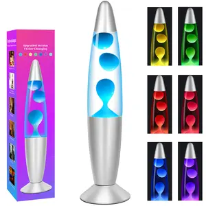 7 Color Changing LED Liquid Motion Lamp, 13-inch Night Lights for Adults, Home Decor for Living Room Bedroom, Birthday Christmas Gifts