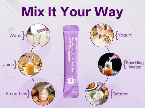 Lifefriend Hormone Balance Drink for Women, 7 Stick Packs – Inositol Powder Drink Mix with 2000mg Myo-Inositol + D-Chiro 40:1 Ratio, Cycle Support & Women's Wellness, Calamansi Flavor